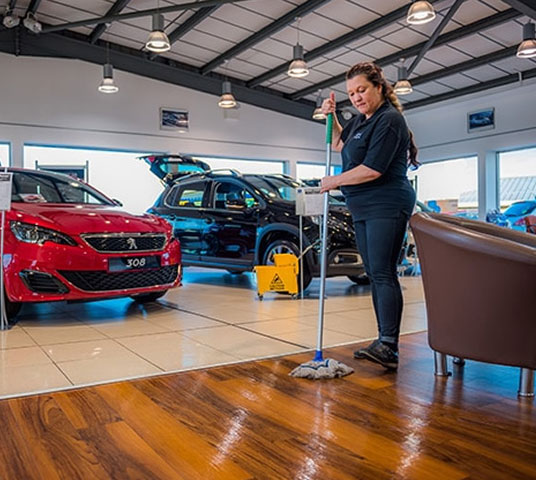 Dealership Janitorial Services – Professional Auto Showroom Cleaning Experts